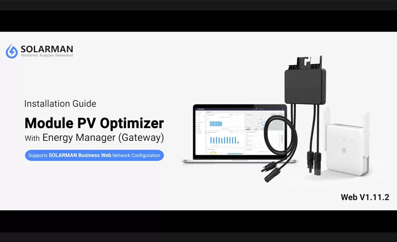 Installation Guide-Module PV Optimizer With Energy Manage (WEB)
