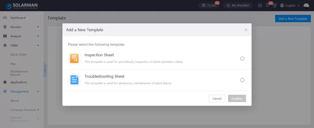 SOLARMAN Business——O&M Work Order