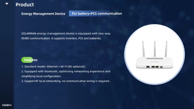 SOLARMAN Solution for Battery Remote Management